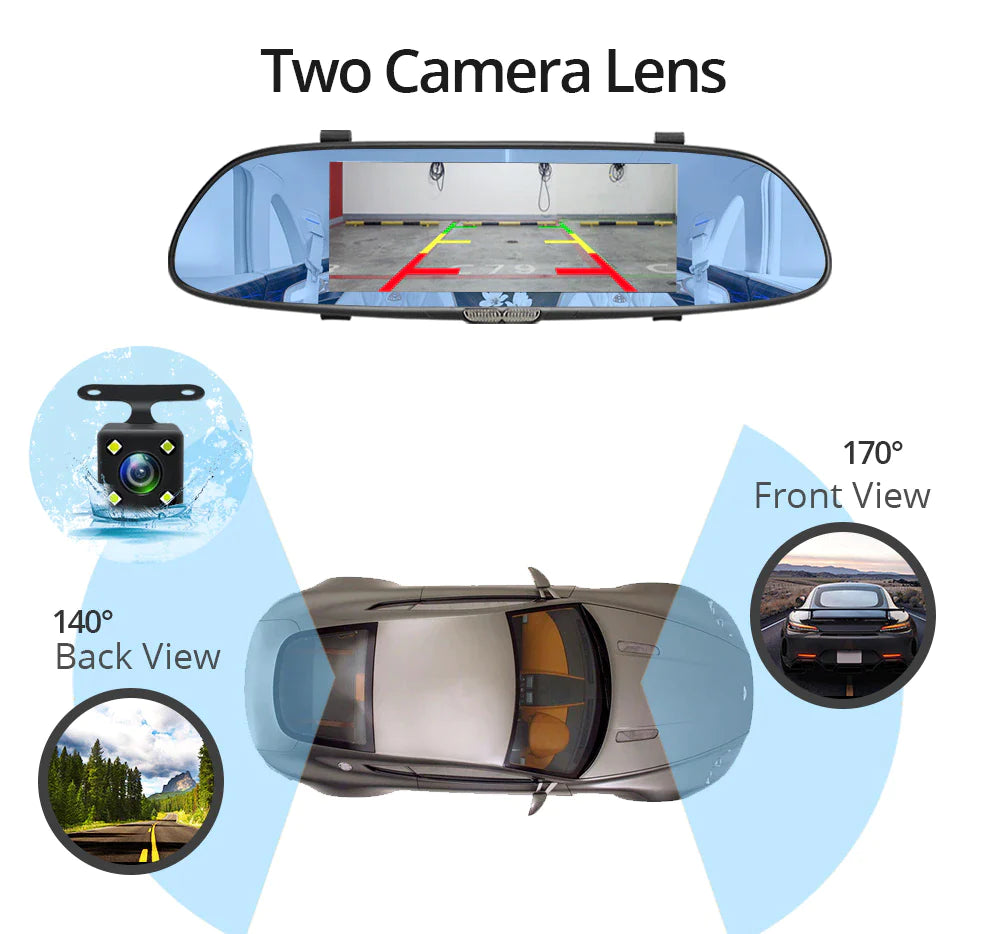 Full HD 1080P Car DashCam DVR Dual Lens