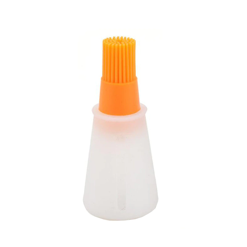 Portable Silicone Oil Bottle with Brush