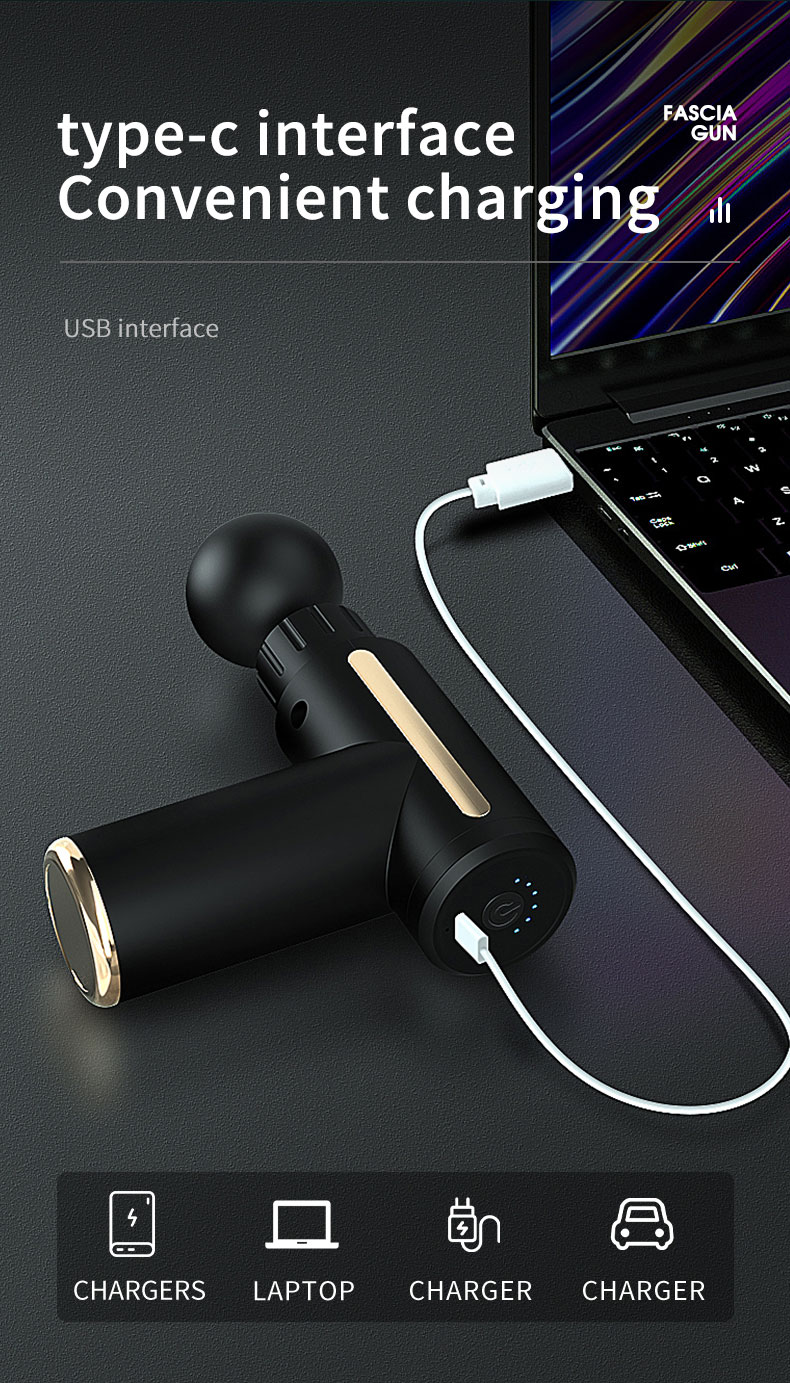 4 Heads Professional Massage Gun Deep Tissue Percussion Pain Relief Body Neck Muscle Massager