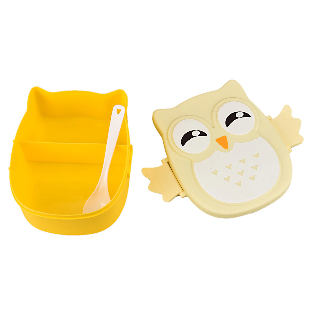 Cartoon Owl Food Container Storage Bento Box