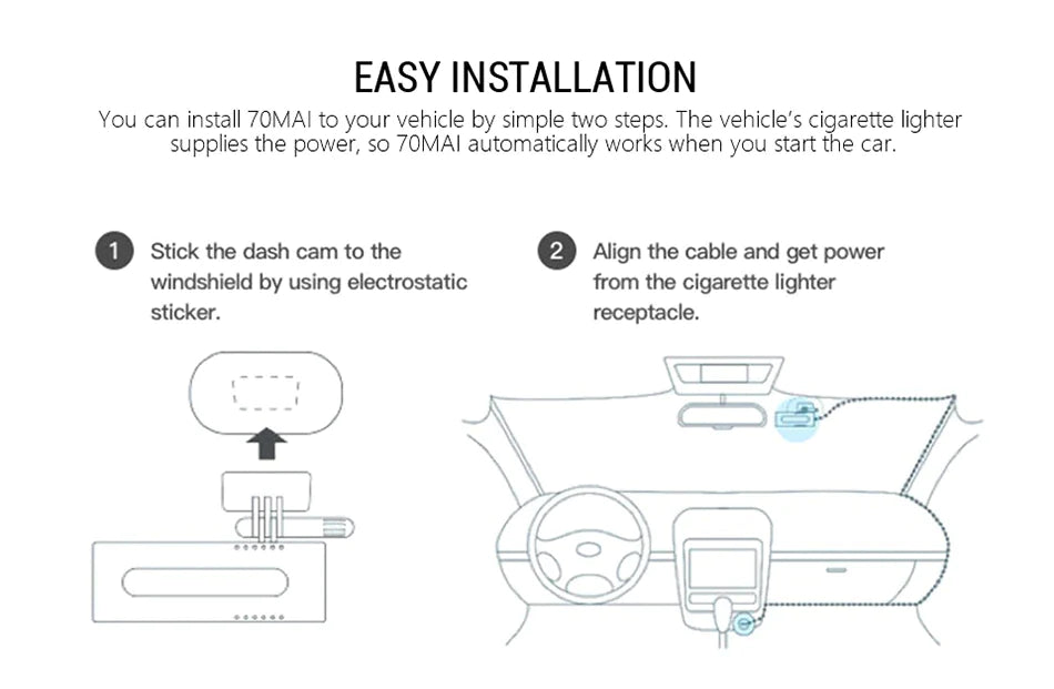 Car Dash Camera Recorder with Wifi 1080P HD Night Vision