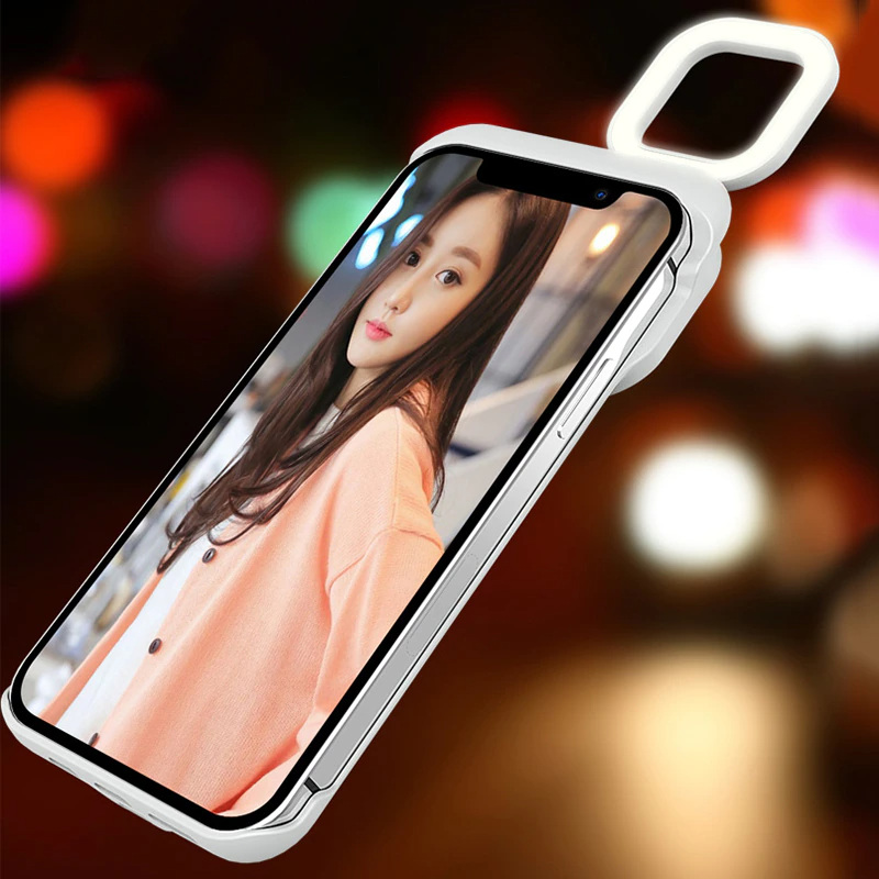 Fill Light Selfie Beauty Ring Flash iPhone Case