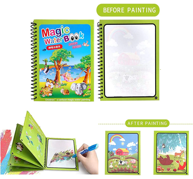 Magical Water Coloring Book