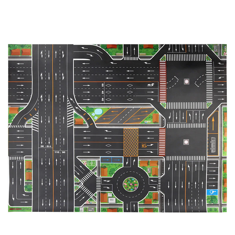 Kids Road Map Playing Mat