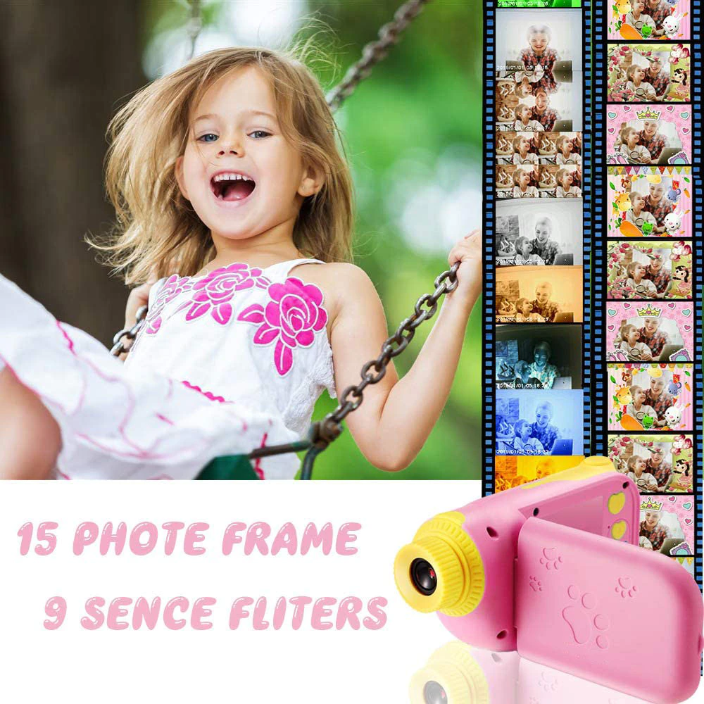 Rechargeable Action Camcorder for Kids With 32Gb SD Card