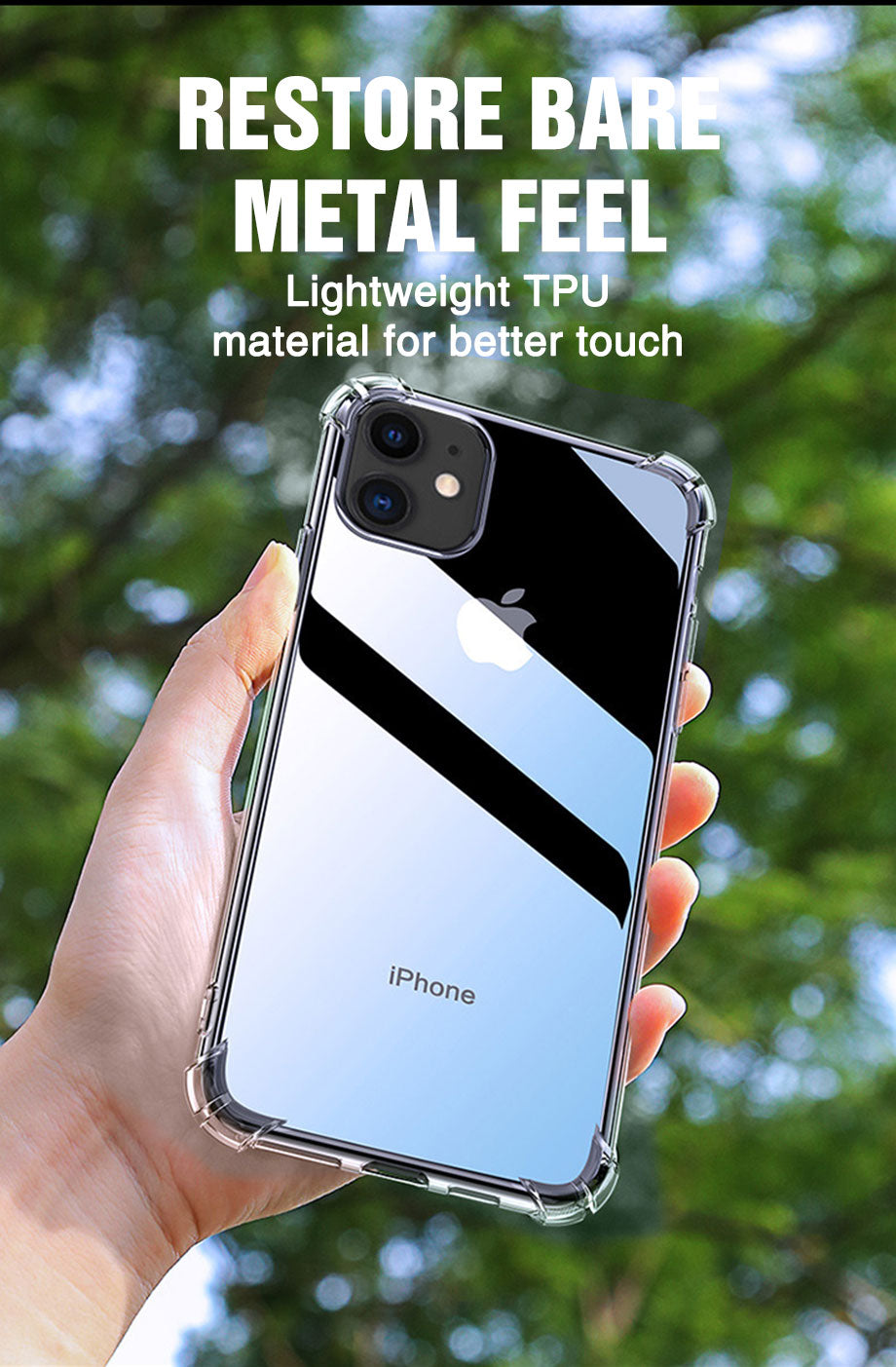 Transparent Shockproof Soft Silicone Case for ALL iPhone Model