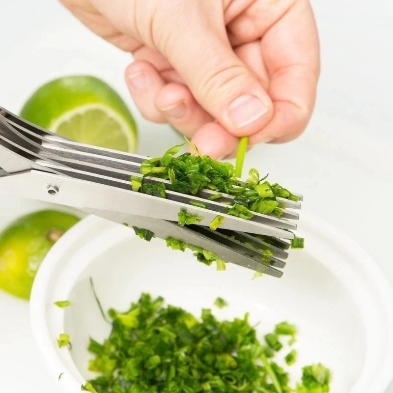 5 Layer Stainless Steel Multi-Blade Kitchen Scissors