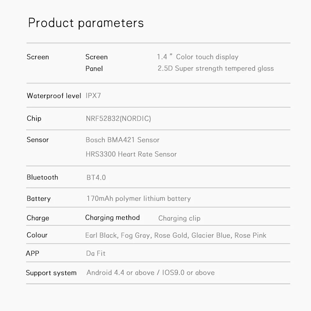 Full Touch Smartwatch Fitness P8