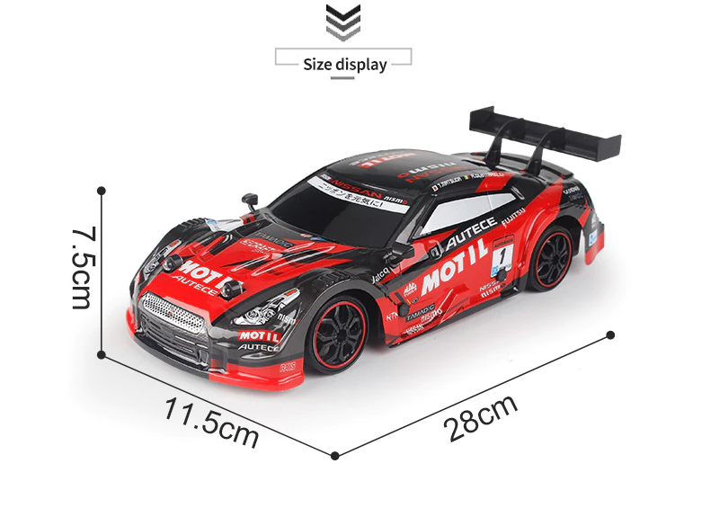 4WD Remote Control Drag Racing Drift Car High-Speed Car Hobby Toys