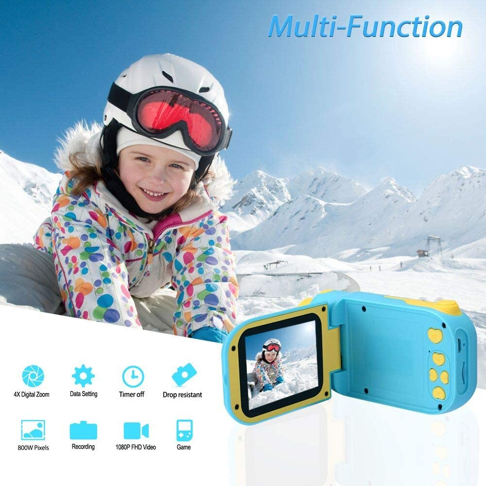 Rechargeable Action Camcorder for Kids With 32Gb SD Card