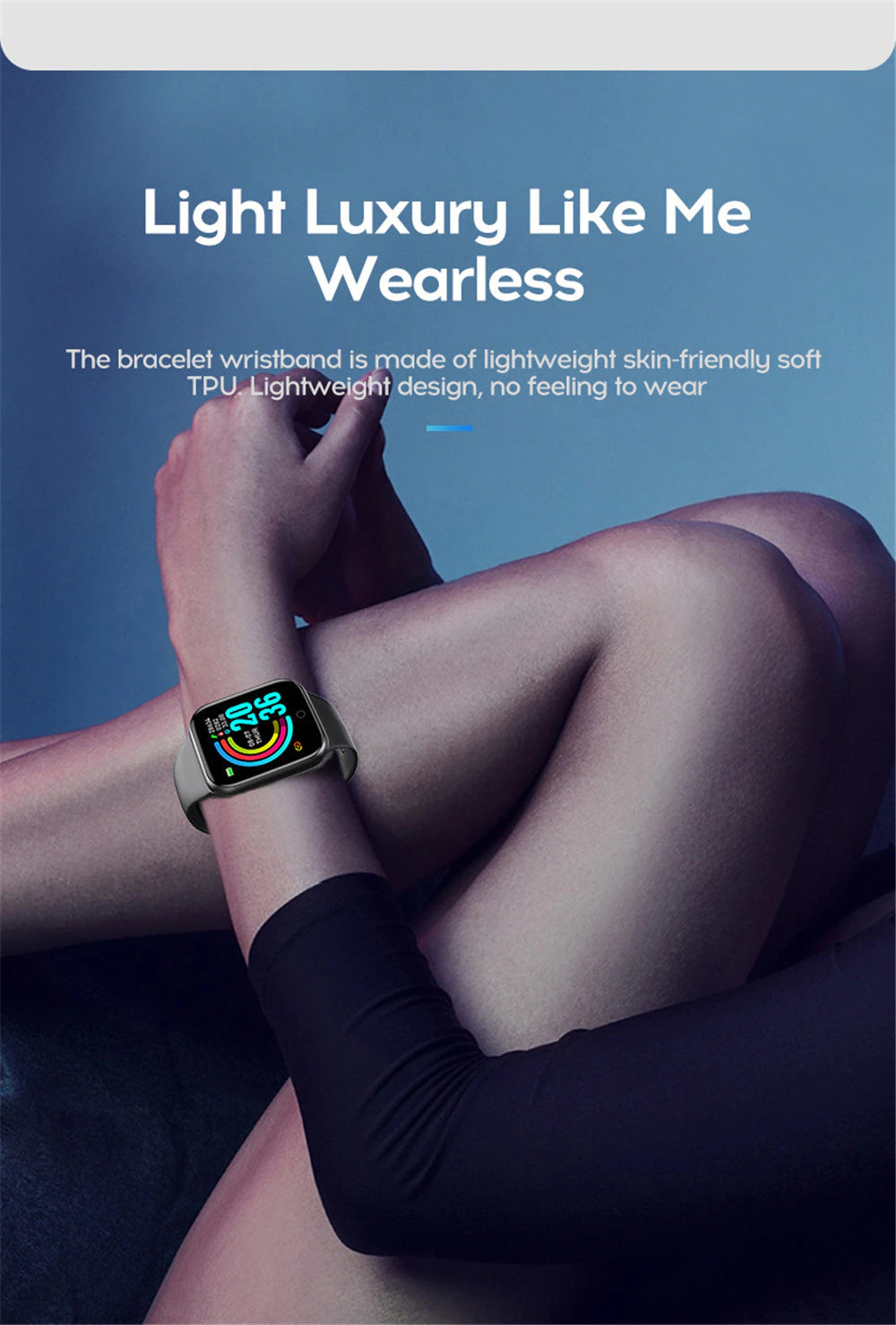 Bluetooth Smart Watch Fitness Tracker Watch With Heart Rate Blood Pressure Activity Tracker Band Bracelet