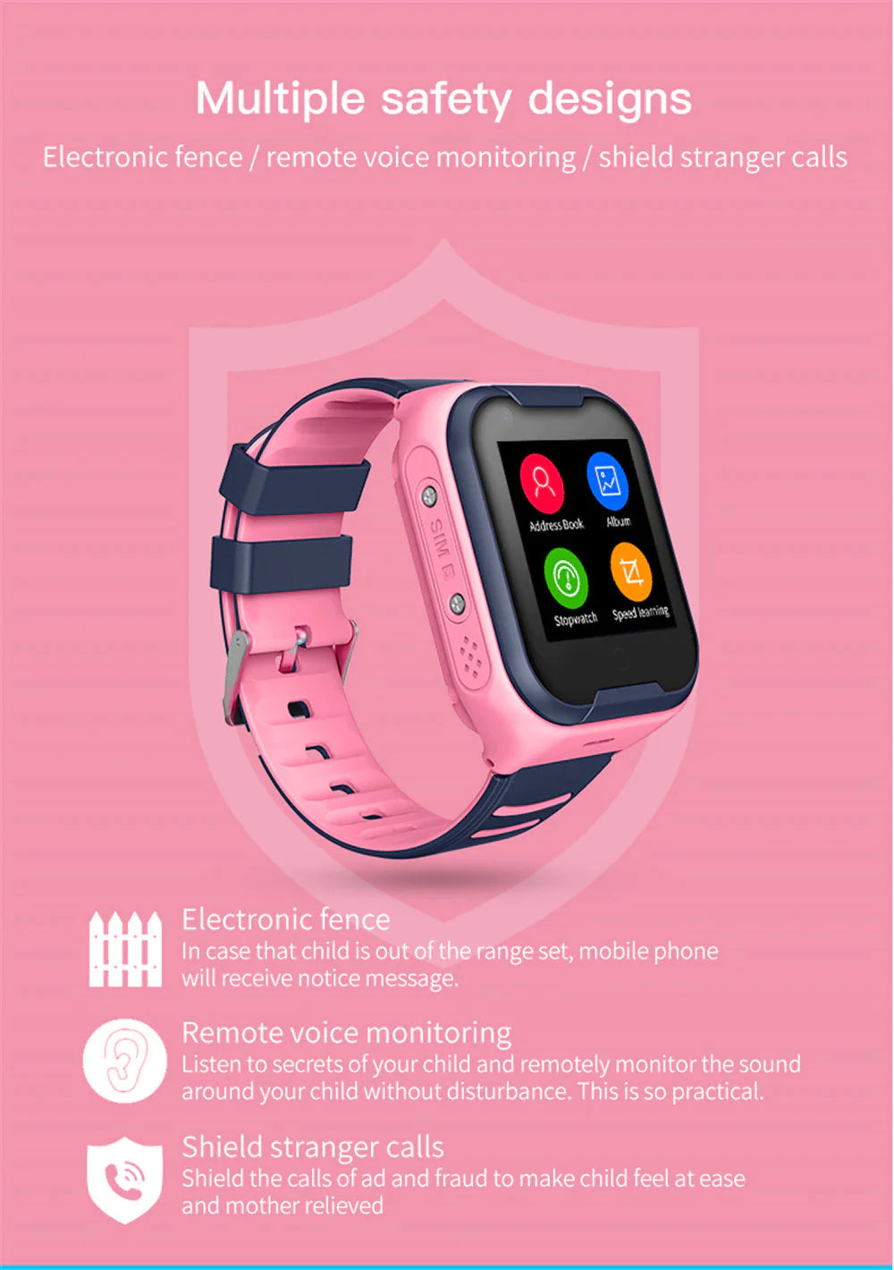 Kids Waterproof IPX7 Smartwatch 4G