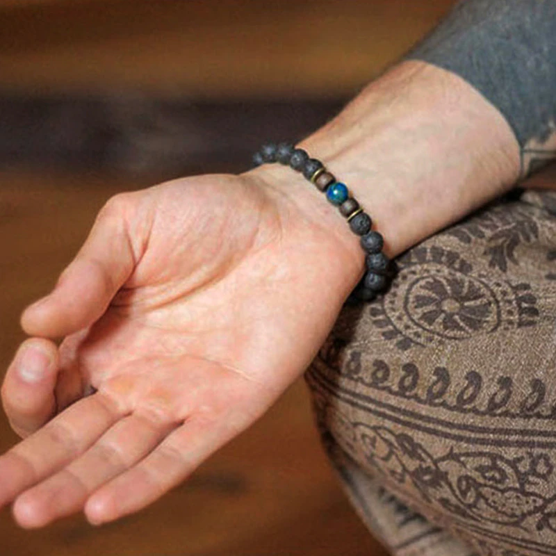 Volcanic Stone Beads Bracelet