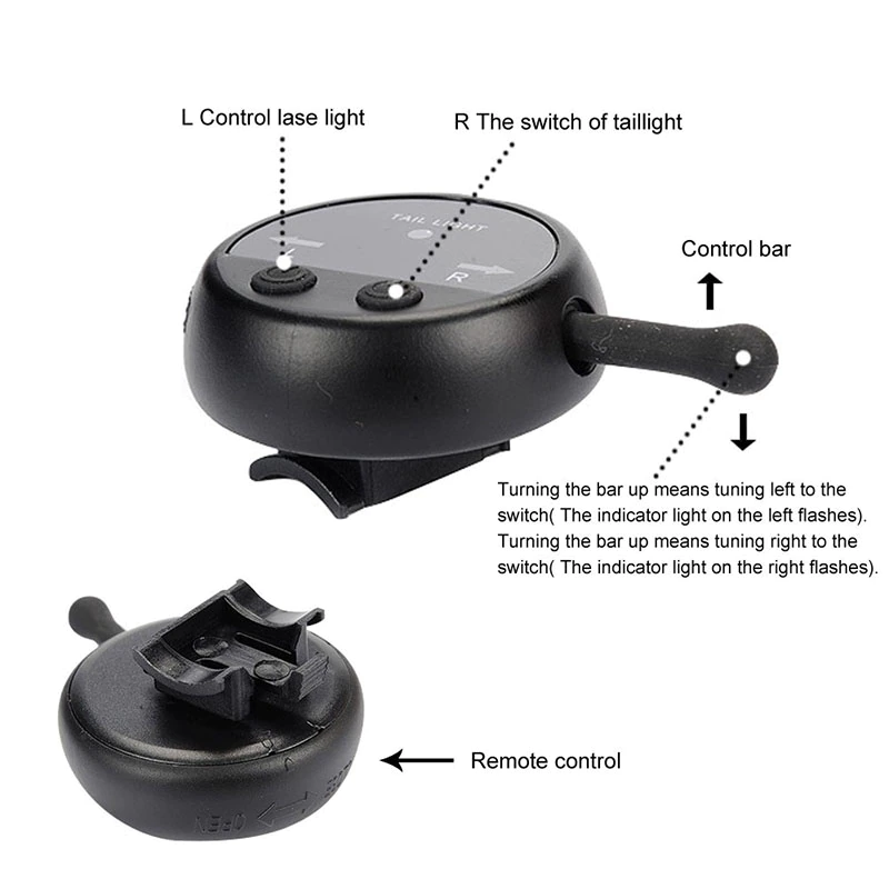 USB Rechargeable Bike Tail Light Smart Bicycle Turn Signal Lights