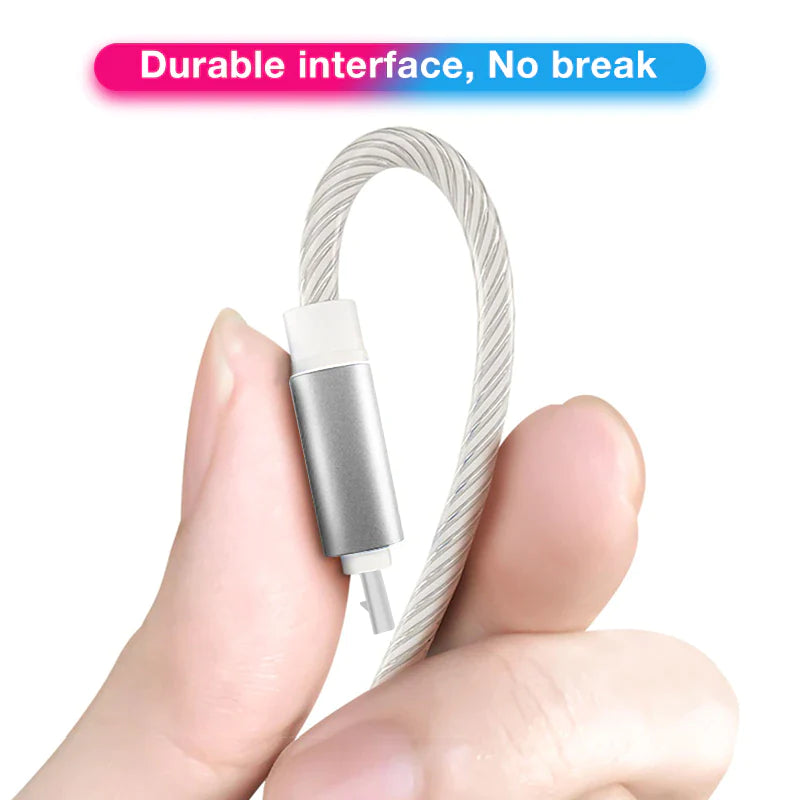 Glowing Cable Mobile Phone Fast Charging Cables for all Types of Smartphone