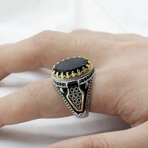 Handmade Retro Turkish Zircon Ring