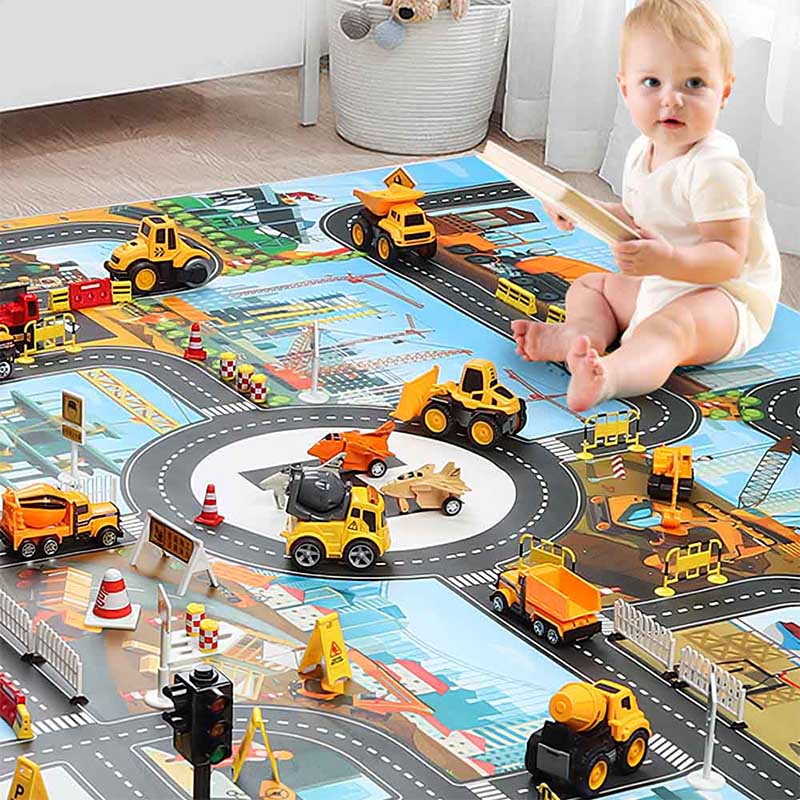 Kids Road Map Playing Mat