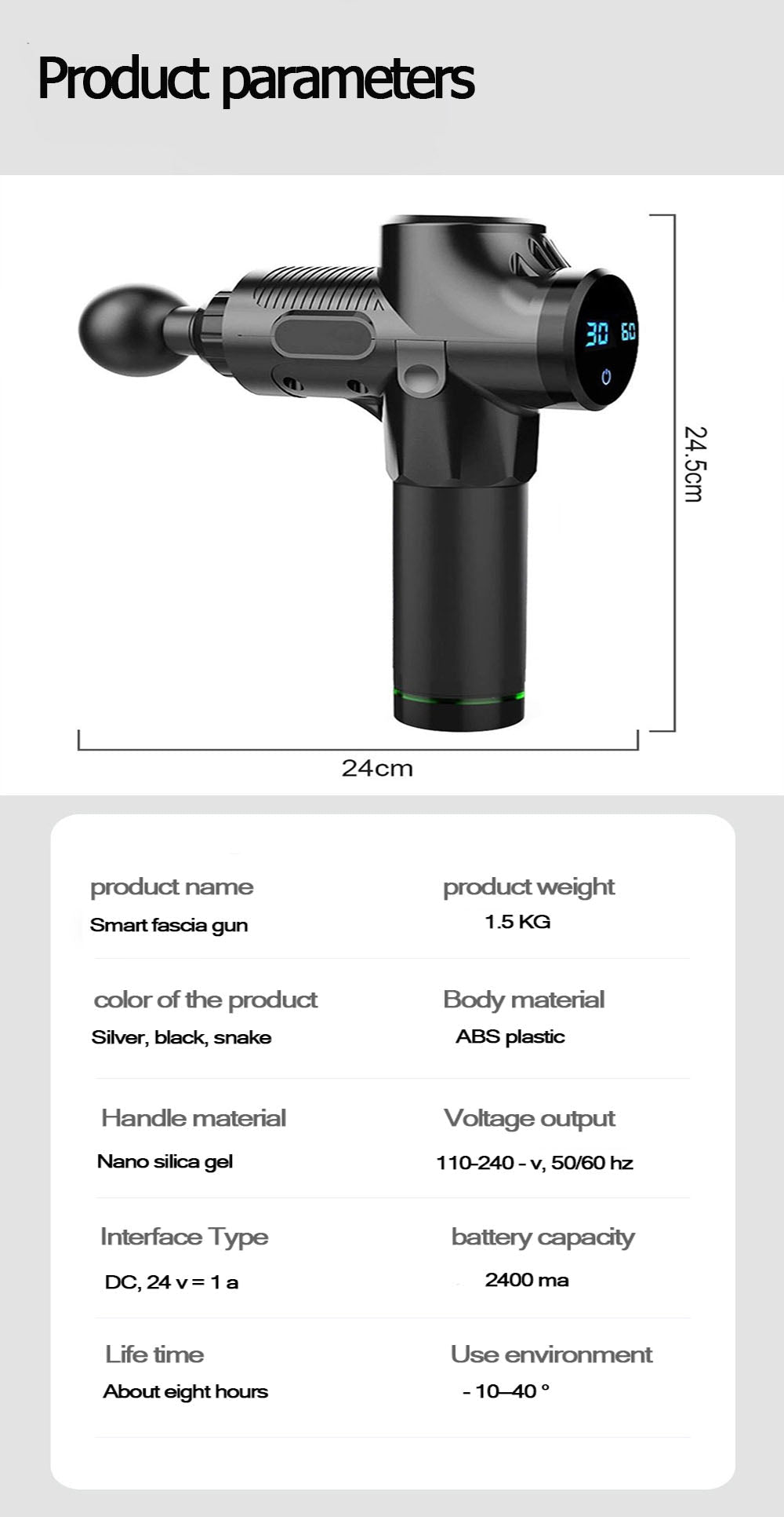 6 Head Massage With Touch Display For Percussion Massager Muscle Relaxing Therapy Professional Massage Gun for Pain Relief and Body Relaxation