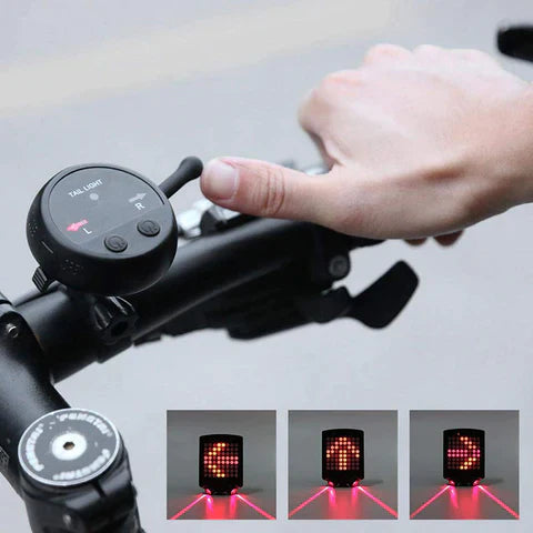 USB Rechargeable Bike Tail Light Smart Bicycle Turn Signal Lights