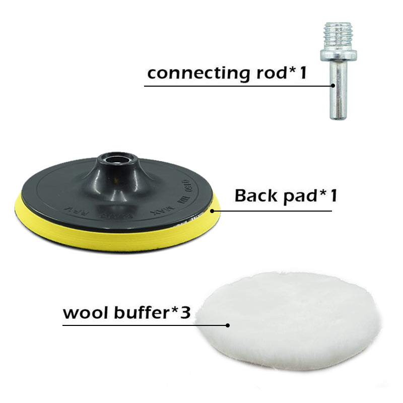Car Waxing Polishing Pad Sponge Disk Polishing Kit hand polisher for car polishing pads  drill polish buffing pad car polish machine grinder for polishing waxing machine portable handy car polisher machine car gadgets 2022