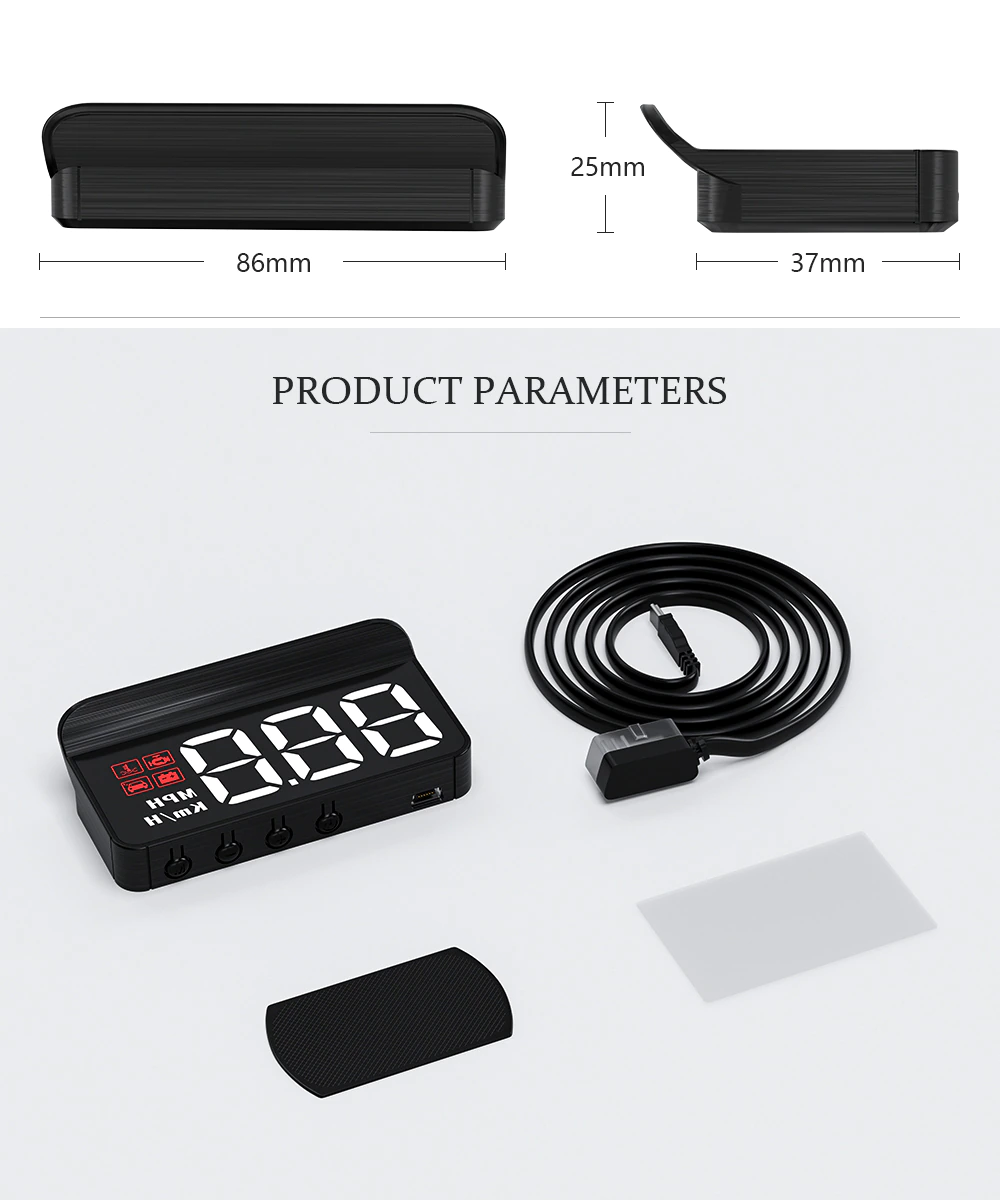 M3 Auto OBD2 Head-Up Display