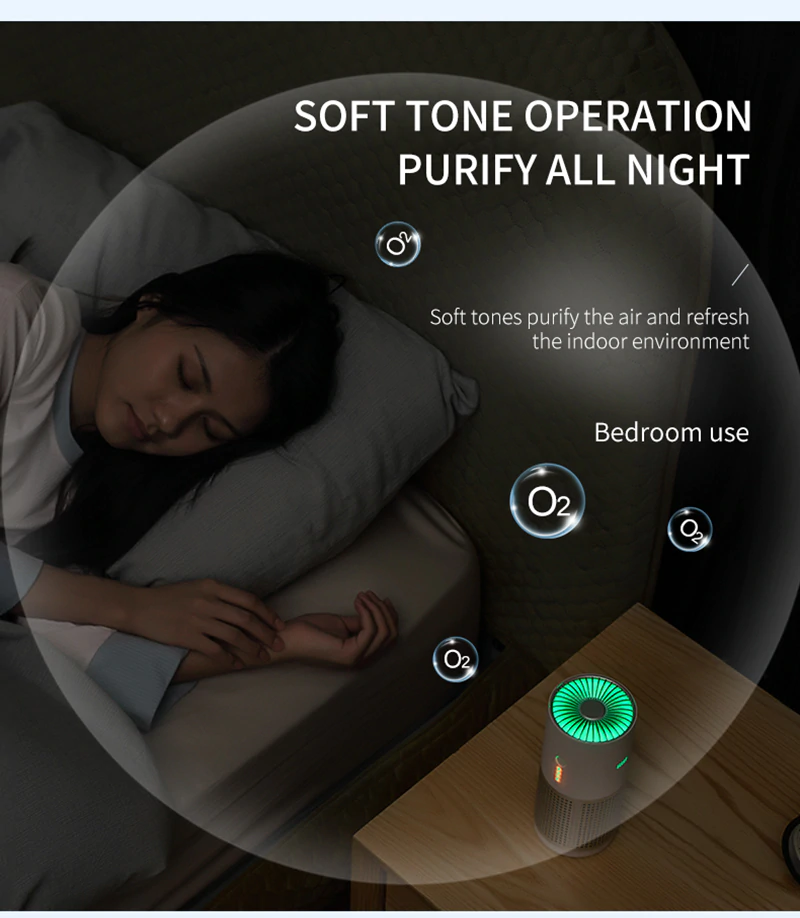 Portable Air Purifier Ozonizer HEPA Filters