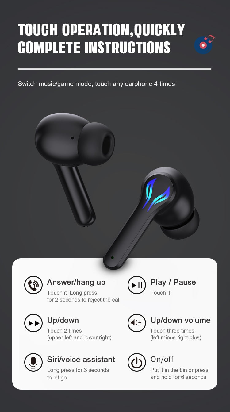 LED Display Bluetooth Wireless Earbuds With Power bank 9D & Surround Sound Professional Ergonomic Stereo With Noise Cancellation True Wireless Earbuds Earphones Headphones Headset