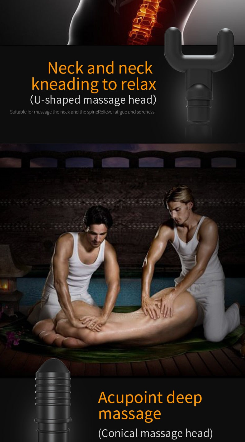 6 Head Massage With Touch Display For Percussion Massager Muscle Relaxing Therapy Professional Massage Gun for Pain Relief and Body Relaxation