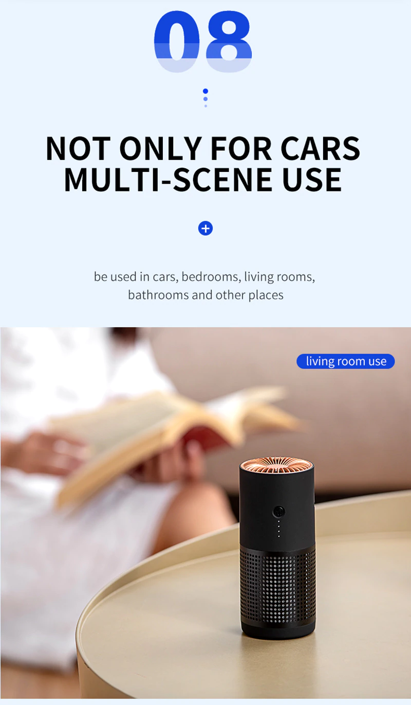 Portable Air Purifier Ozonizer HEPA Filters