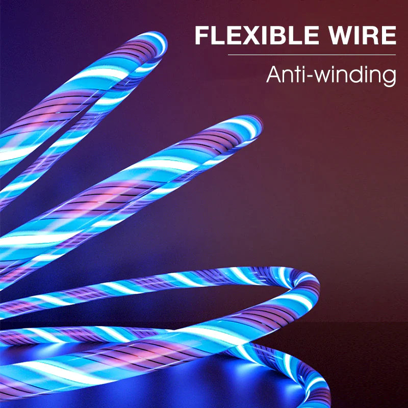 Glowing Cable Mobile Phone Fast Charging Cables for all Types of Smartphone