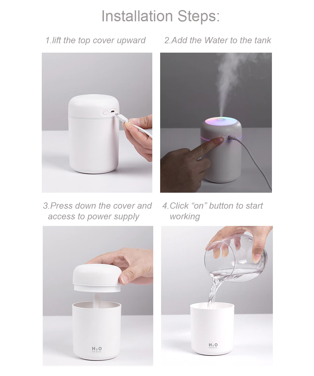 Portable H2O Air Humidifier