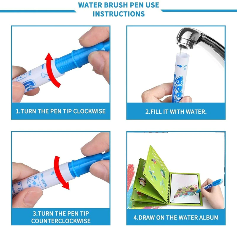 Magical Water Coloring Book