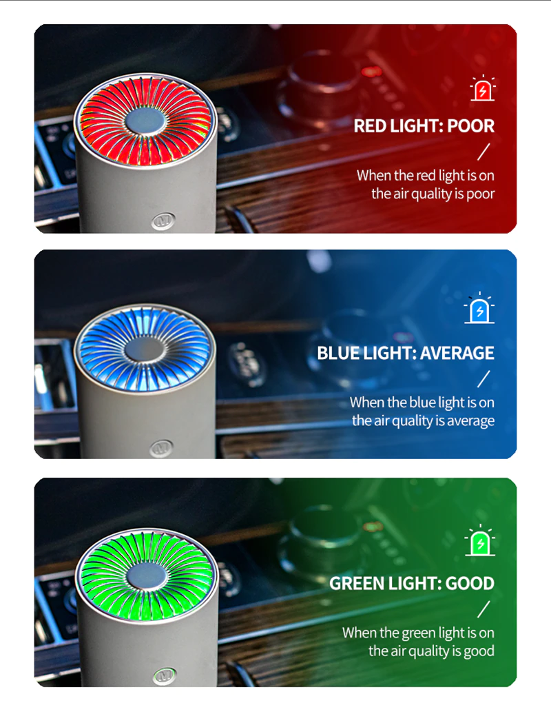 Portable Air Purifier Ozonizer HEPA Filters
