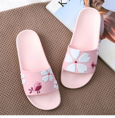 Kawaii Vibrant Cartoon Summer Slippers