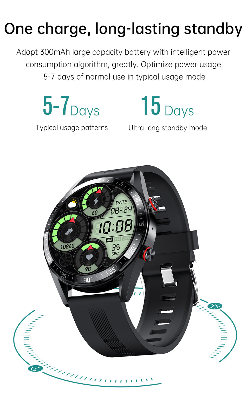 Smart Watch Amoled Display Bluetooth Call