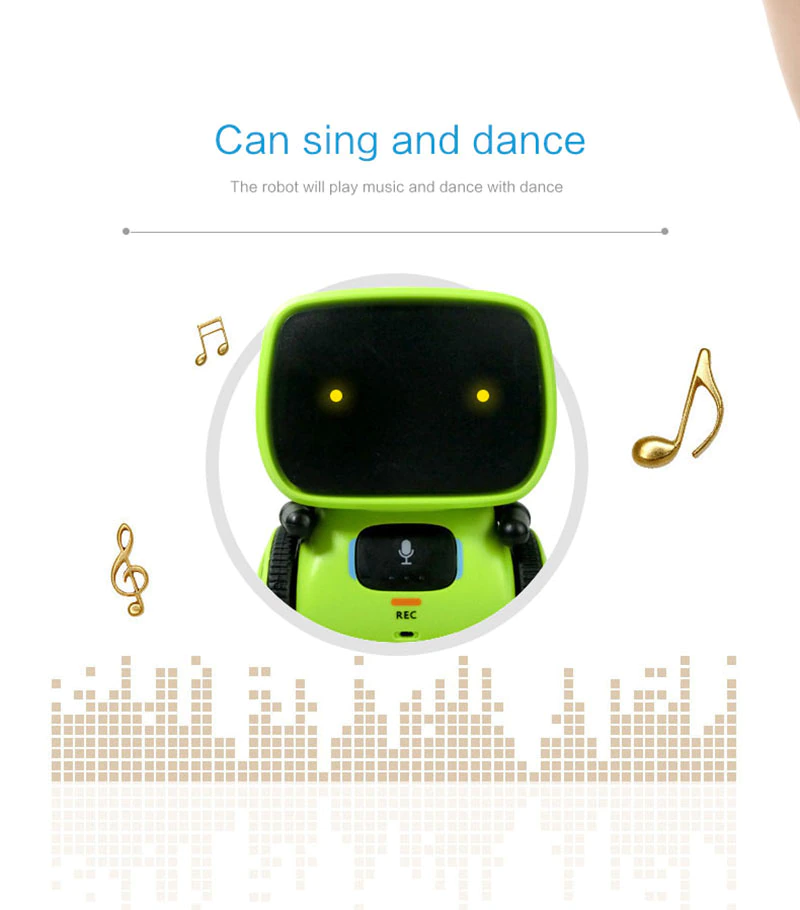 Interactive Voice Command Touch Control Smart Robot