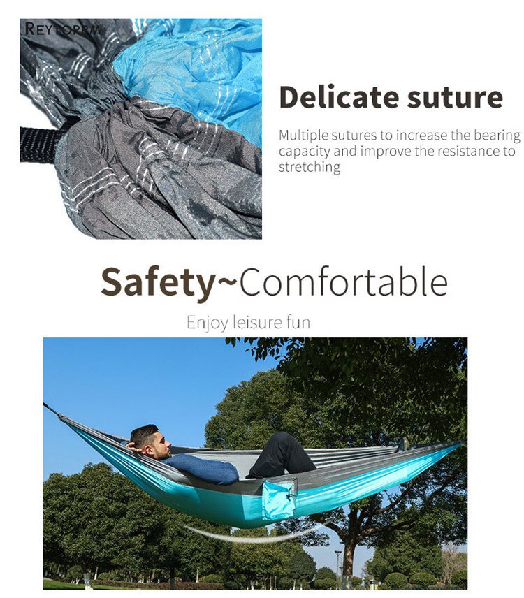 Outdoor Camping Hammock With Tree Straps