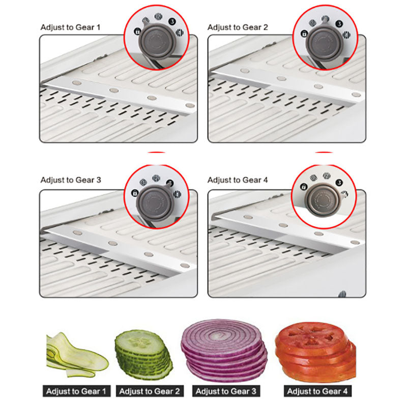 Multi-Function Vegetables Cutter & Slicer - 18 Types (All in One)