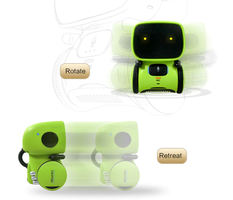 Interactive Voice Command Touch Control Smart Robot