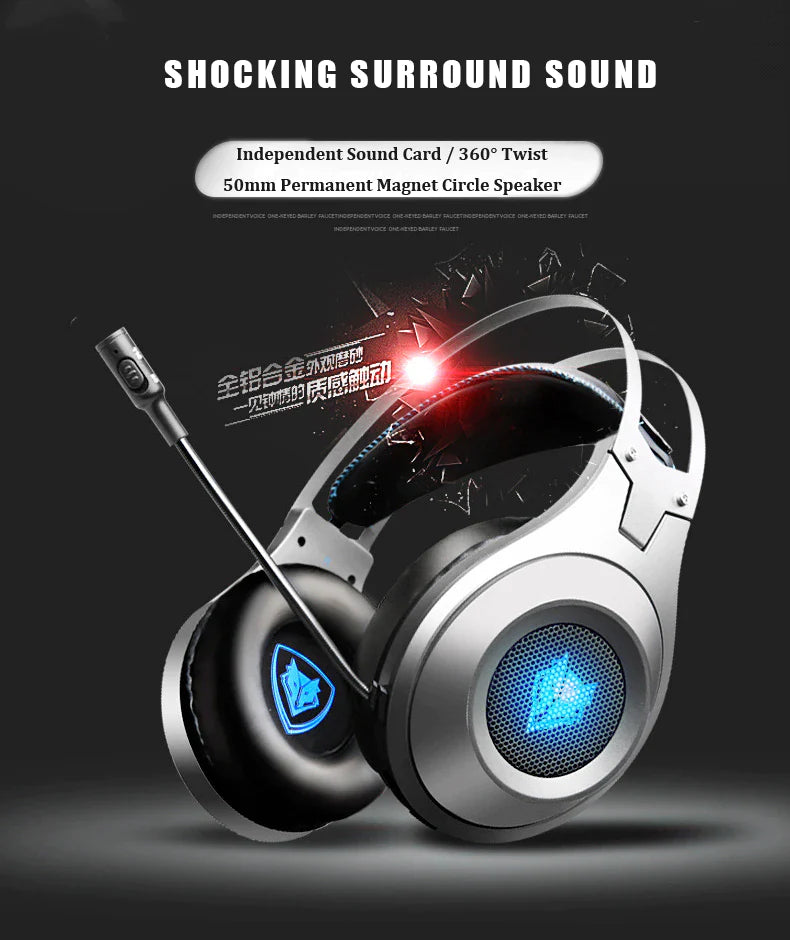 Gamer Headphones Mobile Phone PS4 Xbox PC with Mic