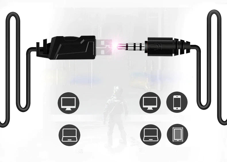 Gamer Headphones Mobile Phone PS4 Xbox PC with Mic
