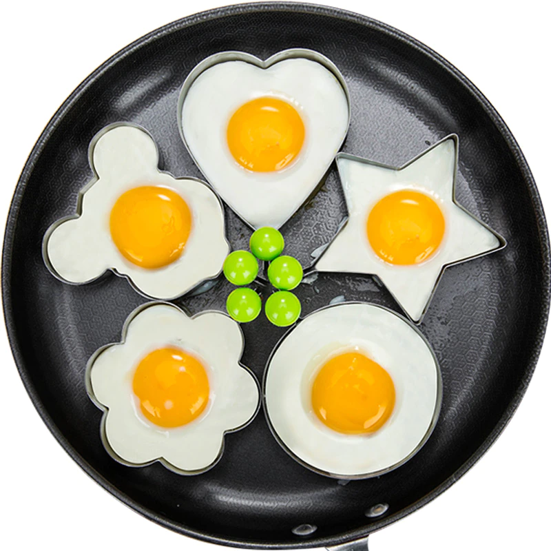 5 pcs Stainless Steel Fried Egg Shaper