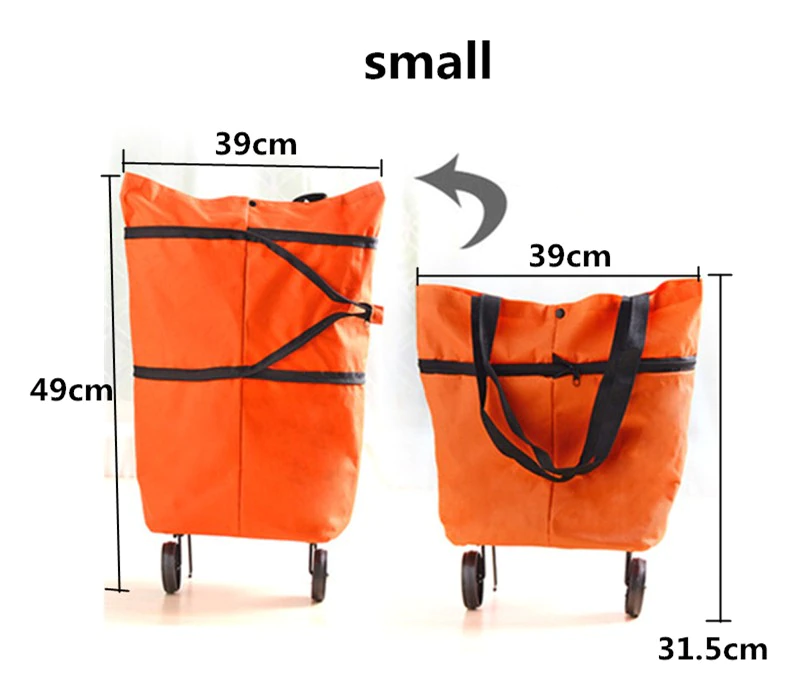 New Portable Foldable Shopping Bag with Wheels