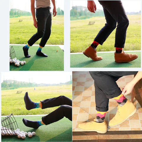 Premium-Quality Men’s Funky Pattern Socks