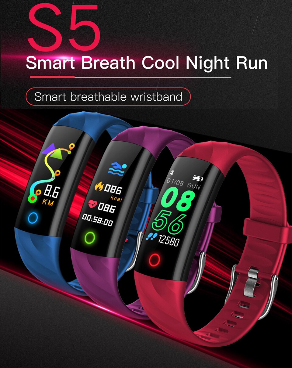 Fit Sport Smart Bracelet IP68 Waterproof Color Screen for IOS and Android