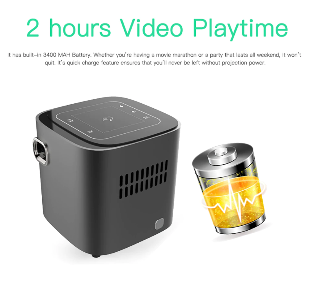 Full HD Home Theater Mini Portable Projector