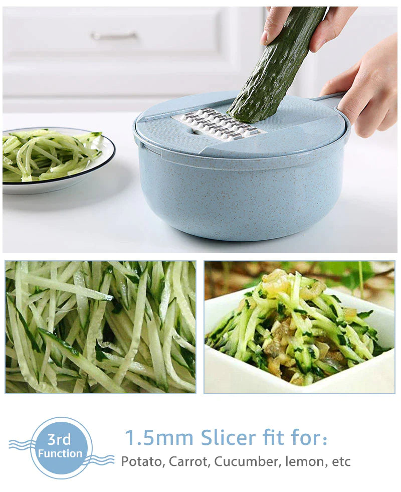 Mandoline Slicer Cutter & Grater For Vegetable (8 Functions In 1 )