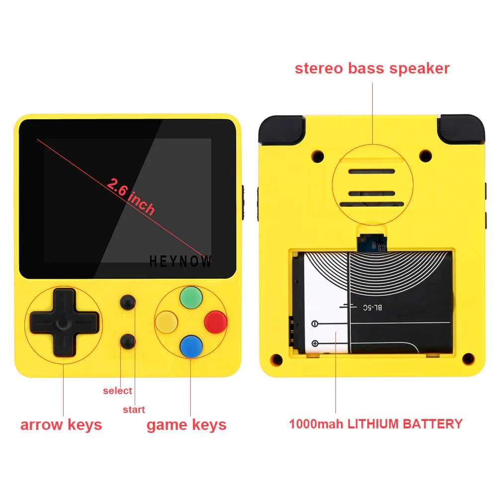 Handheld Game Console Cool Features Linux System 16GB - Retro