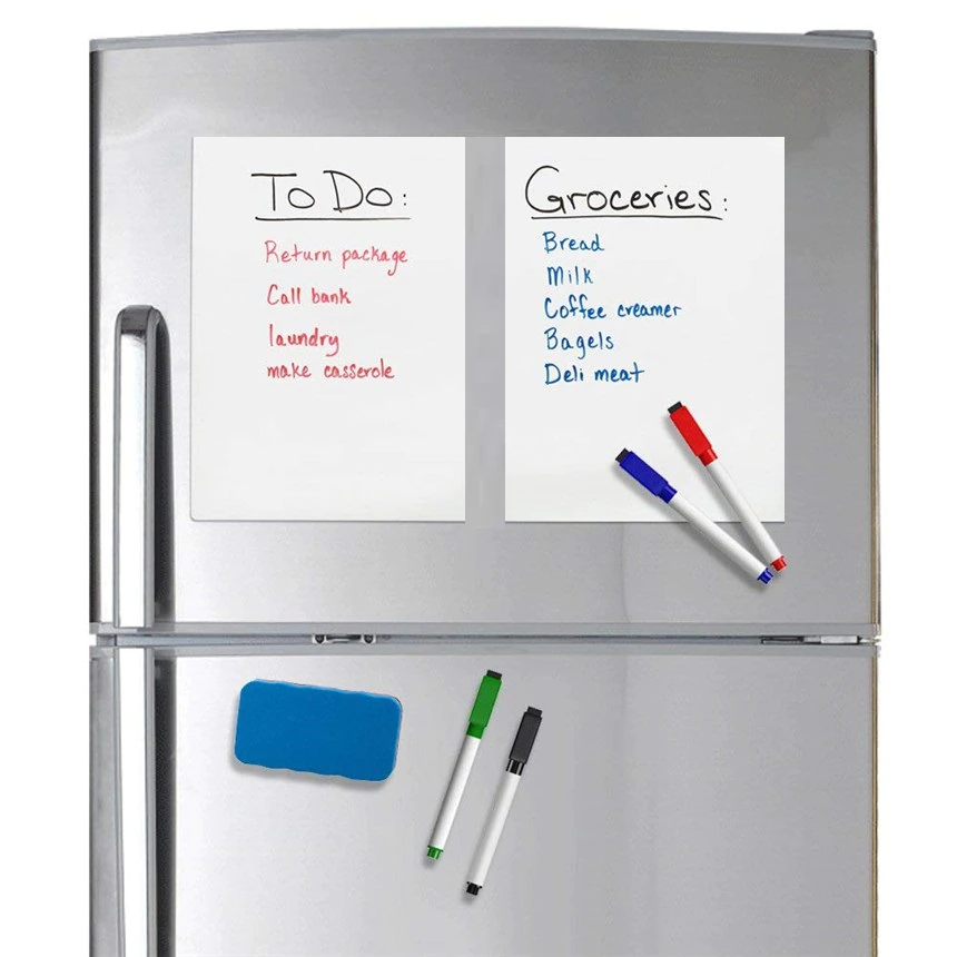 A4 Magnetic Refrigerator White Board Soft Home Office Kitchen Flexible Pad Fridge Stickers Magic Memo Message Board