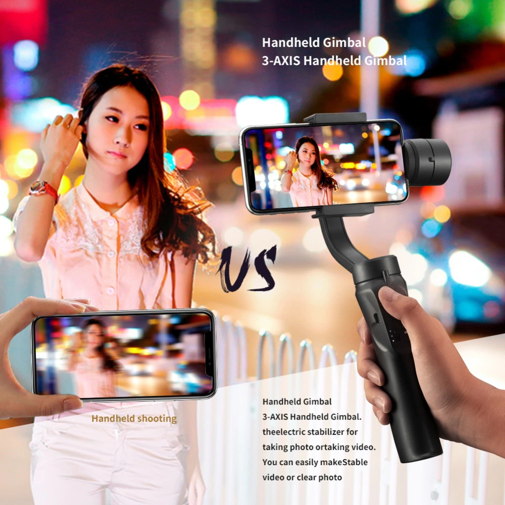 Smartphone 3 Axis Handheld Gimbal Stabilizer